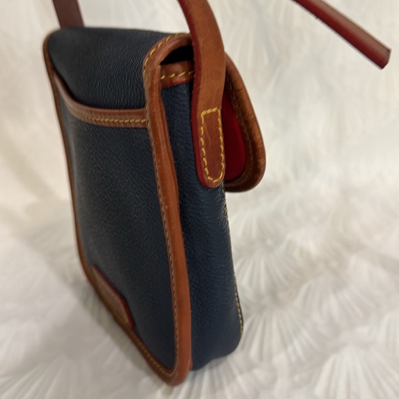Dooney & Bourke Dark Blue and Tan Crossbody Bag - Picture 7 of 12